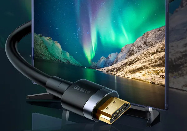 Кабель HDMI to HDMI Baseus Cafule 4K 60Hz 1 м для стабільної передачі відео без затримок